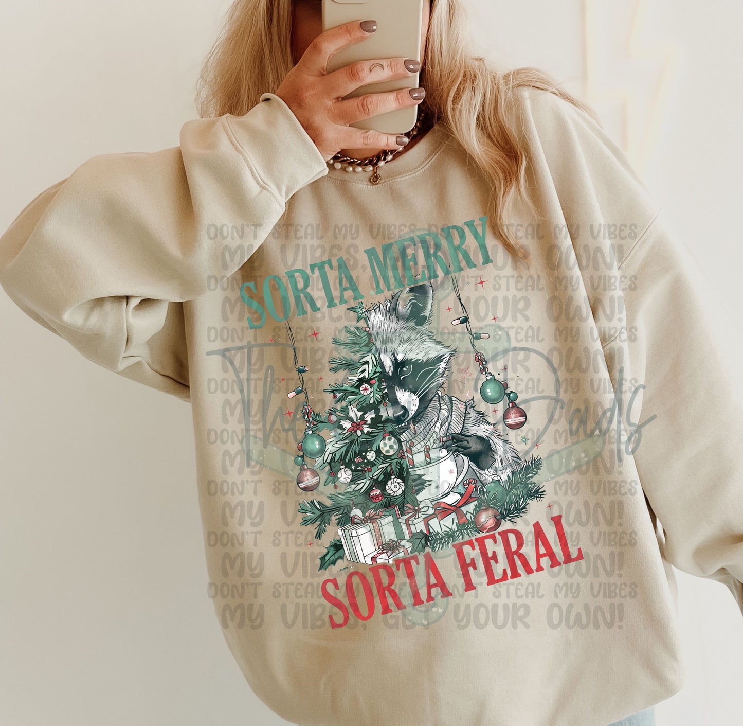 Sorry Merry Sorta Feral Top Design