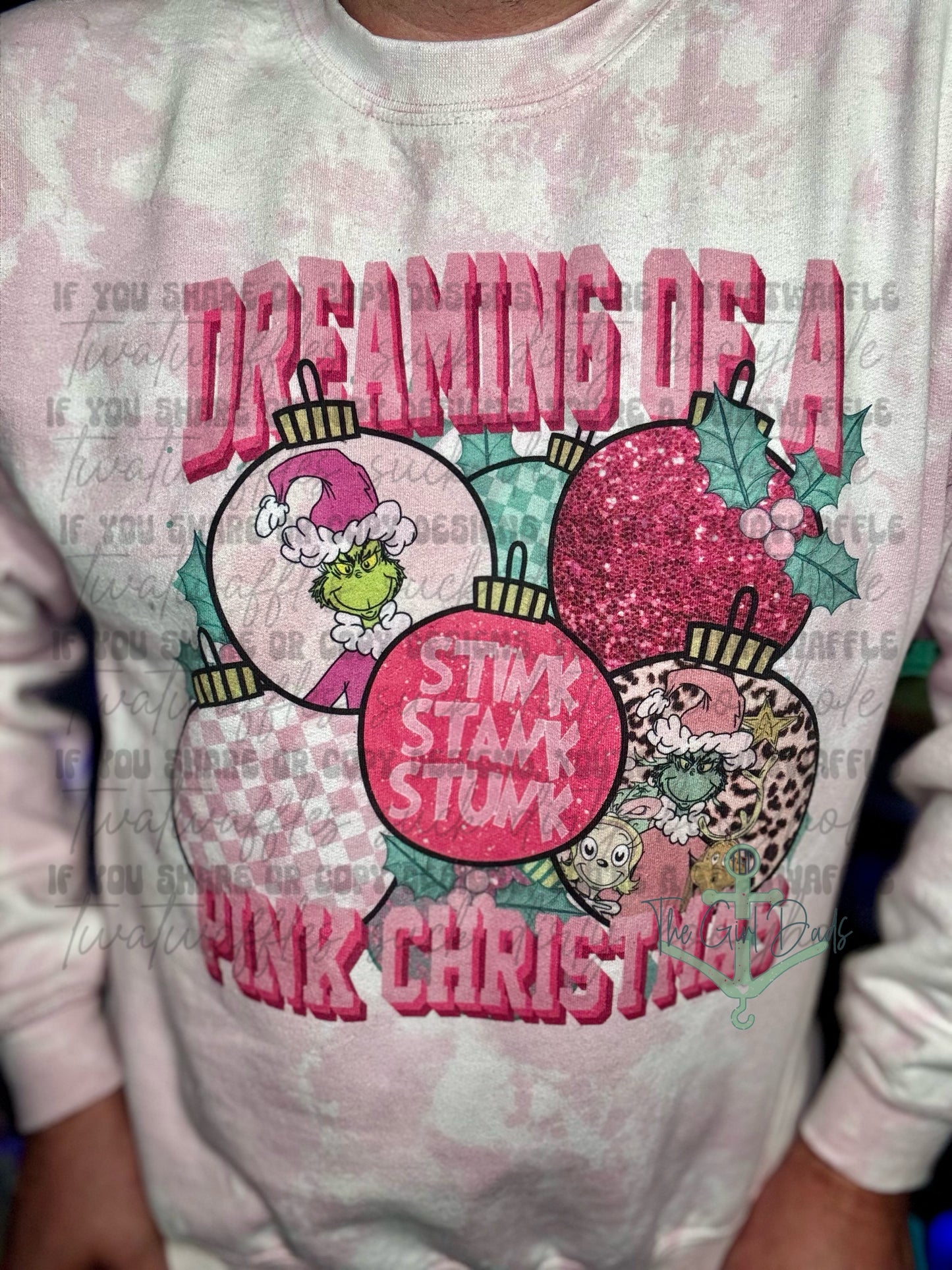 Dreaming Of A Pink Christmas Top Design