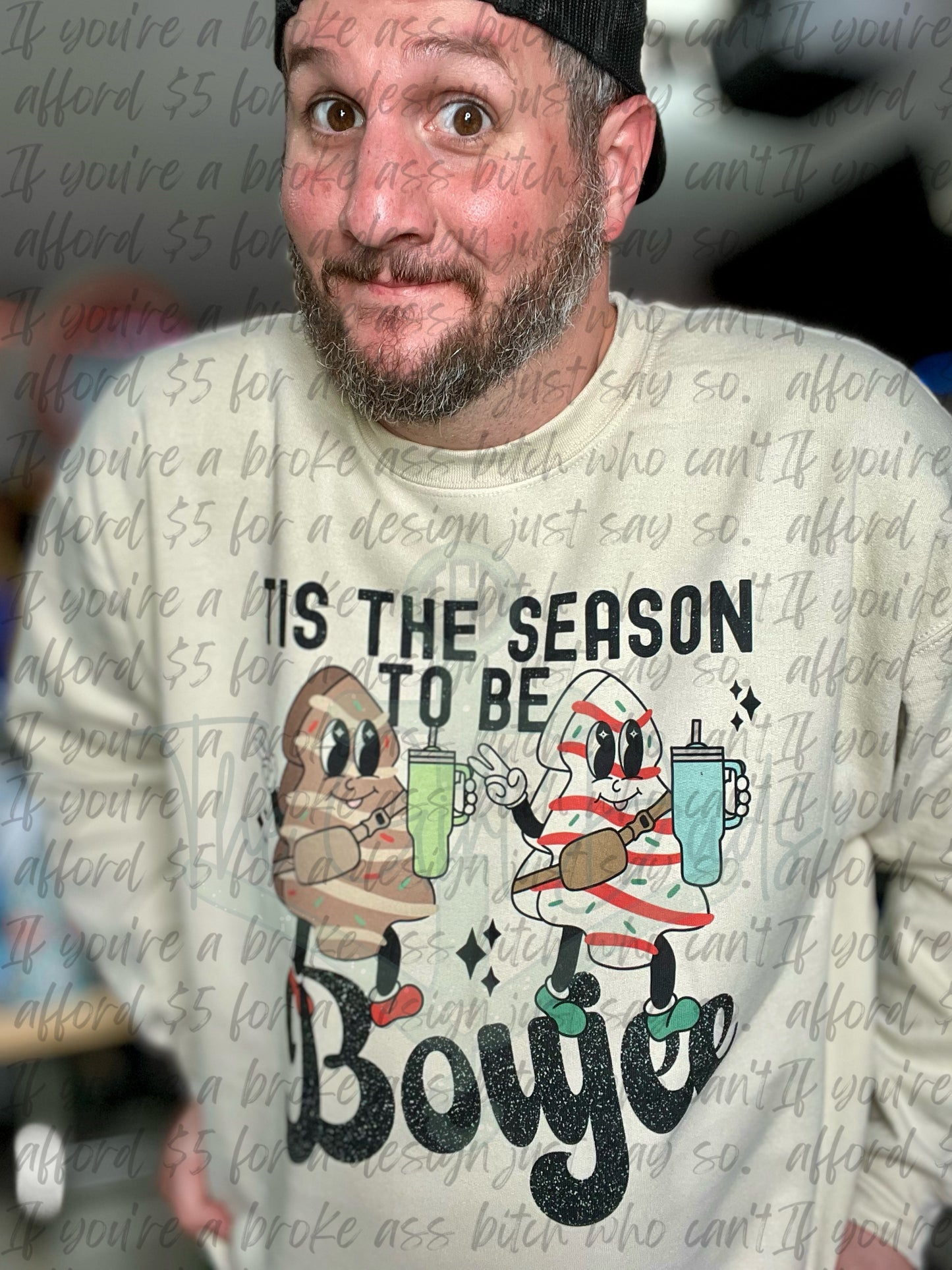 Tis The Season To Be Boujee Top Design