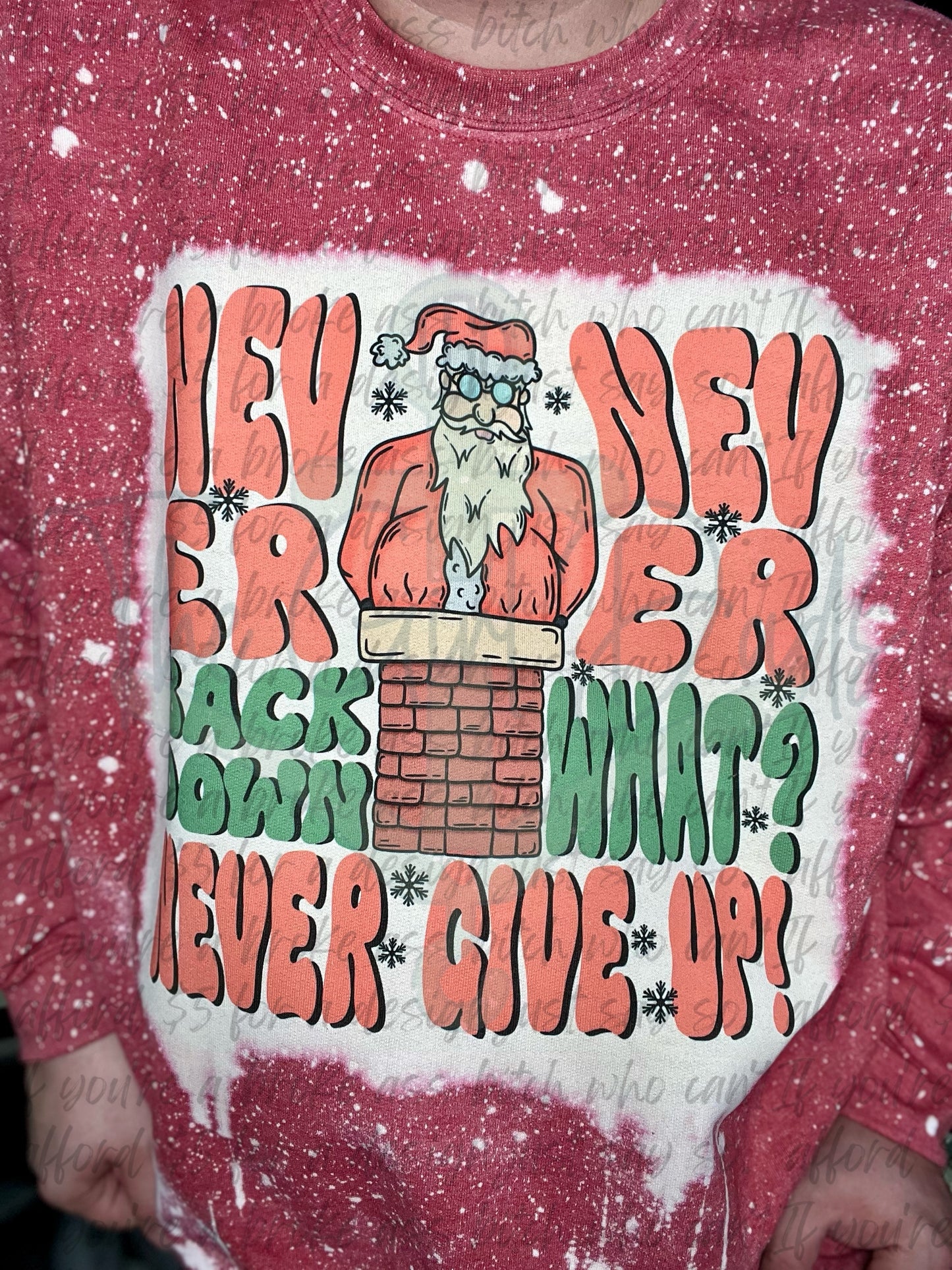 Never Give Up Top Design