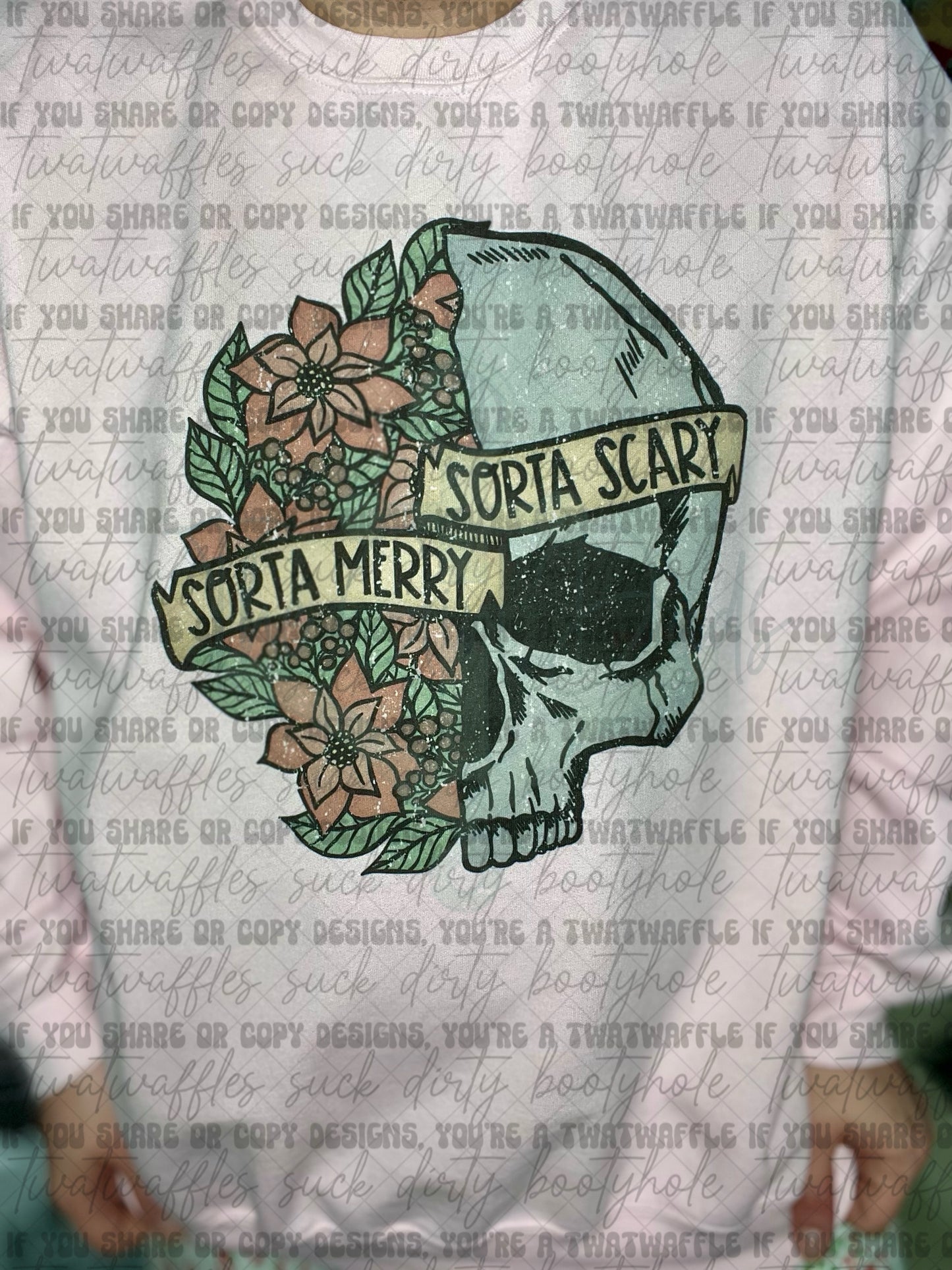 Sorta Merry Sorta Scary Top Design