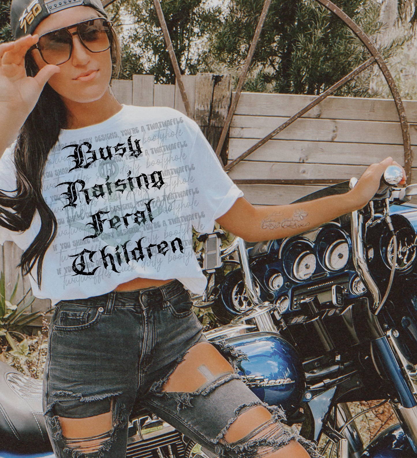 Busy Raising Feral Children Top Design
