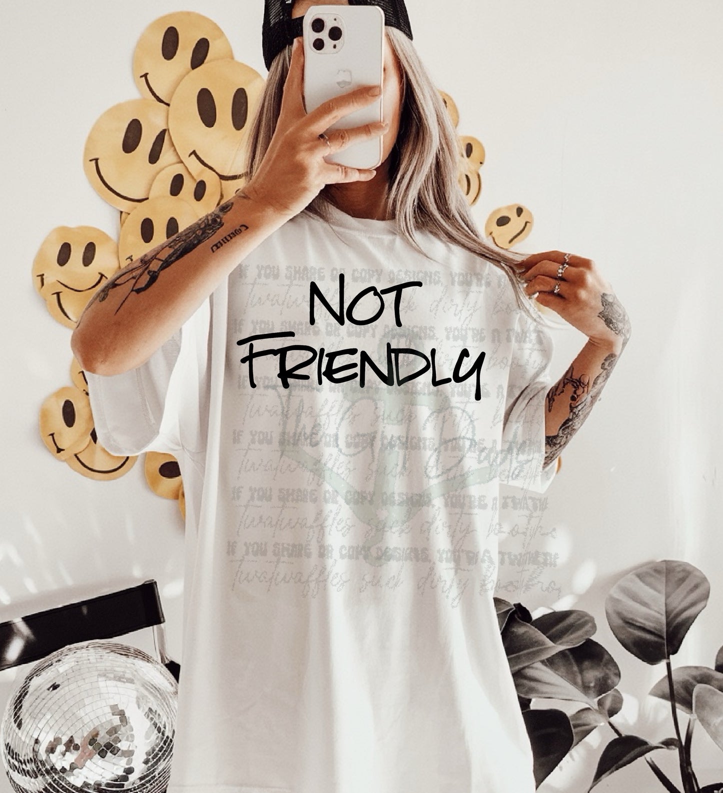 Not Friendly Top Design