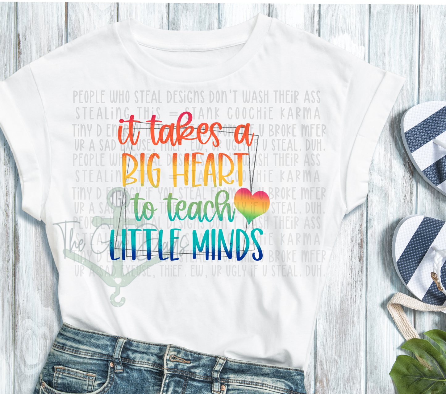 Teacher Hearts Top Design