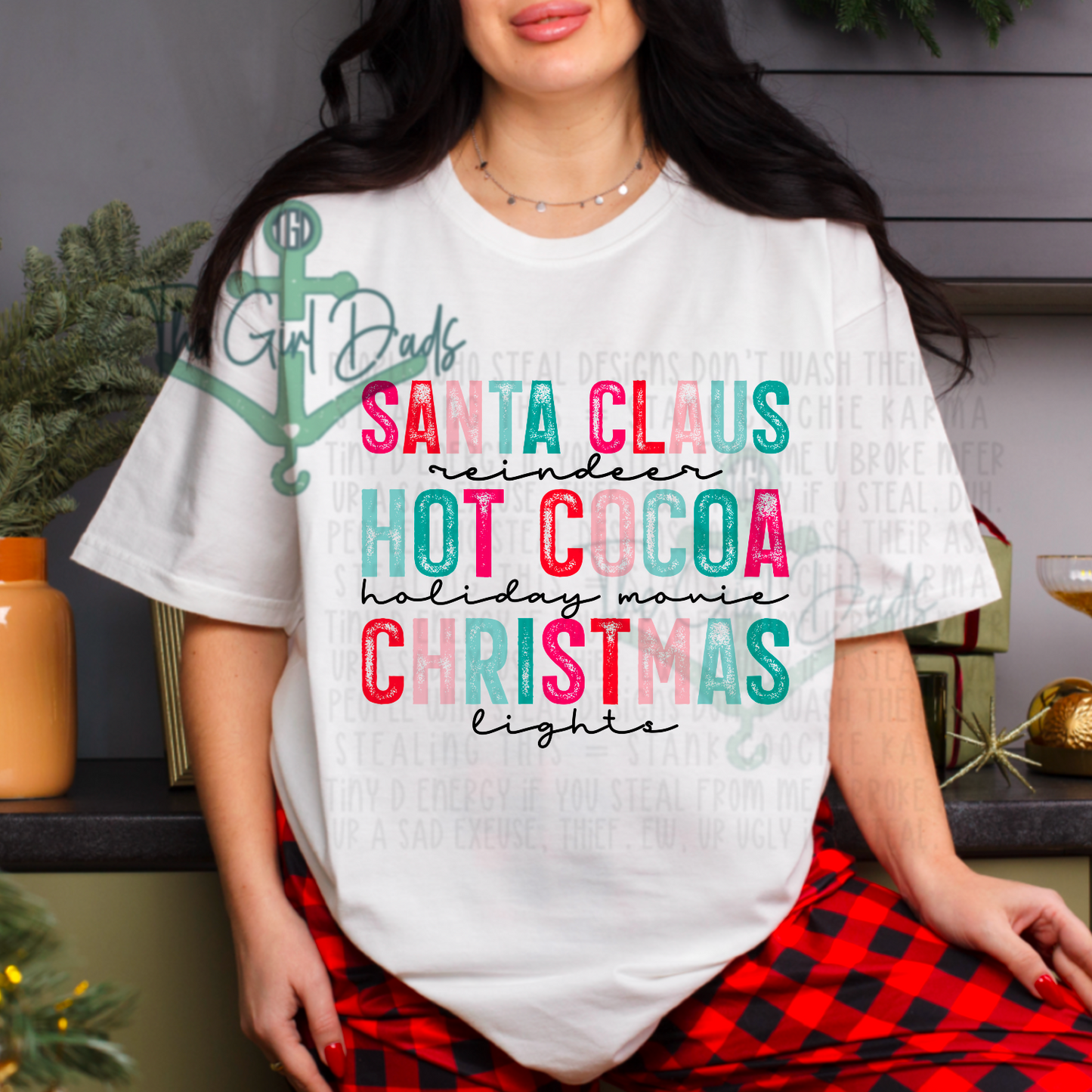 Santa Clause Hot Cocoa Top Design