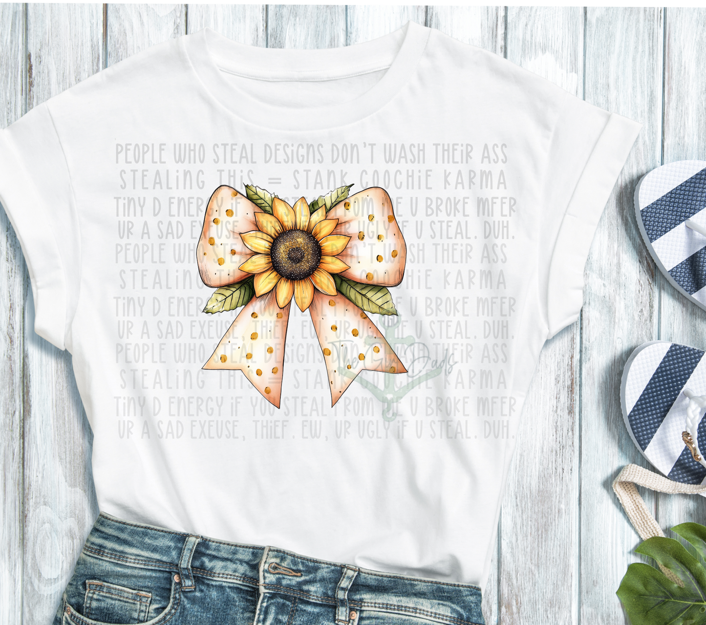 Sunflower Bow Top Design Multiple Options