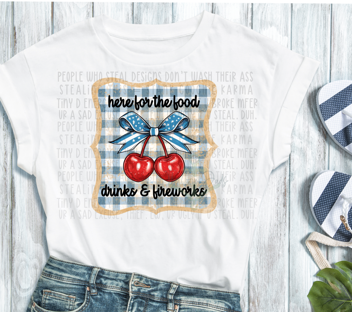 Here for the Food, Cherries Top Design
