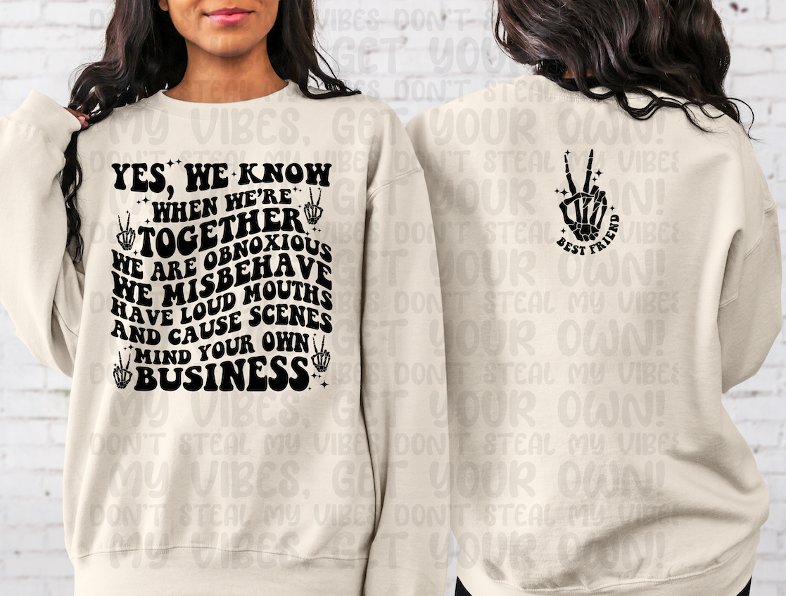 Best Friend (Front & Back) Top Design