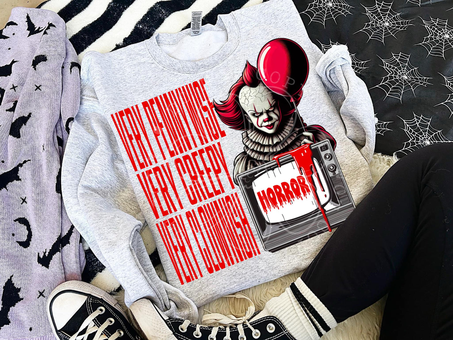 Very Pennywise Very Creepy Very Clownish Top Design