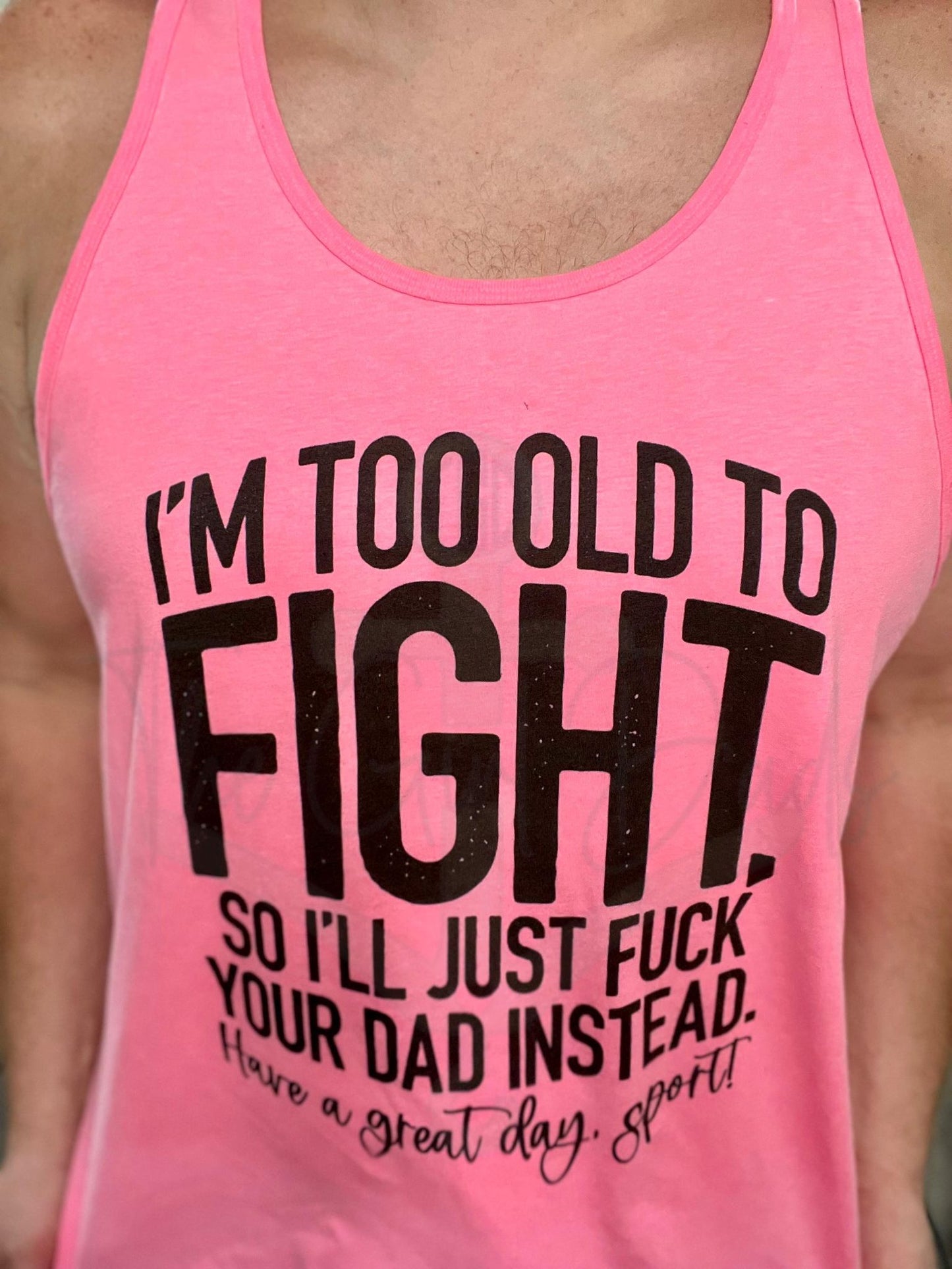 I'm Too Old to Fight Top Design