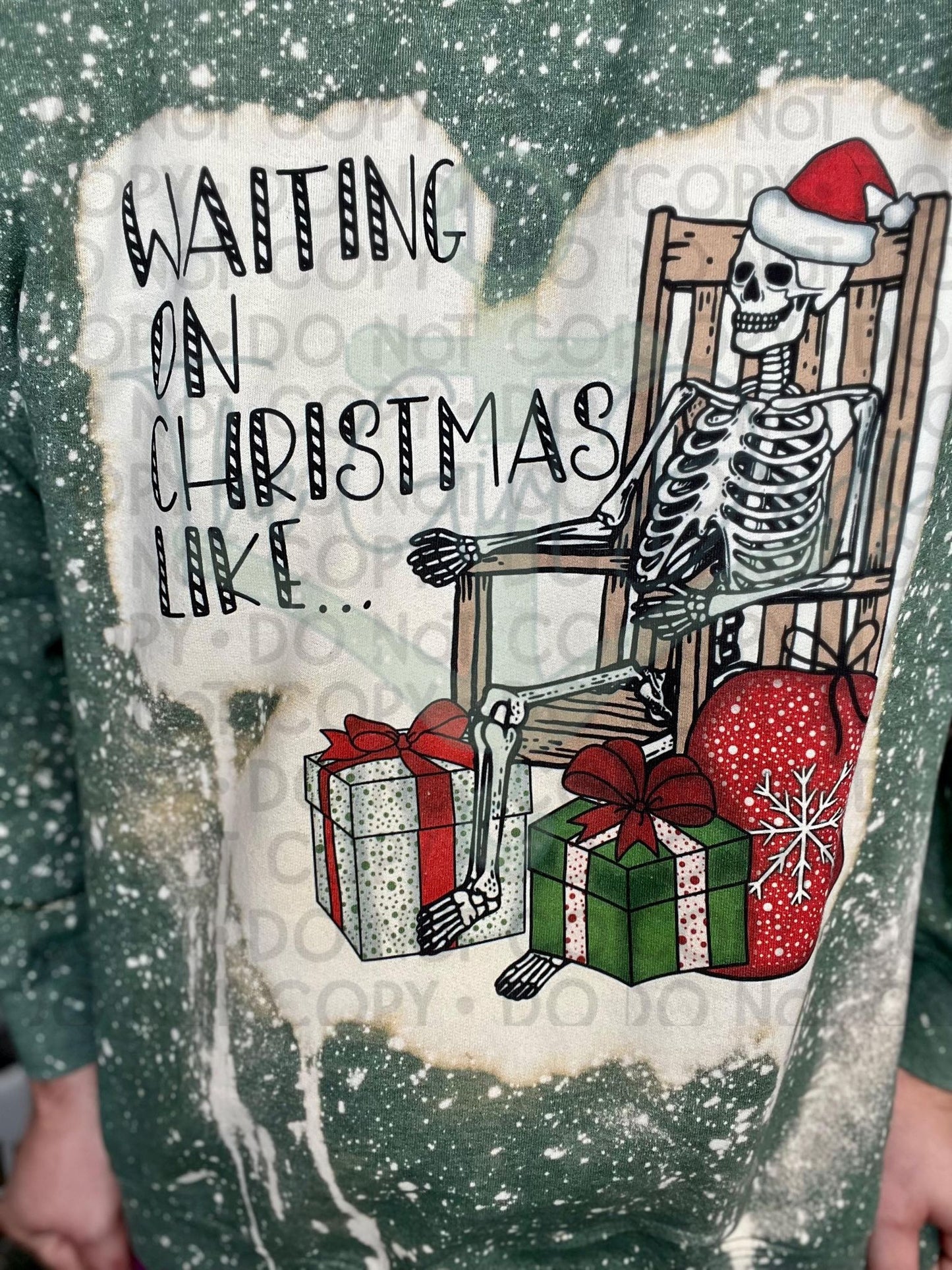 Waiting on Christmas Like Top Design