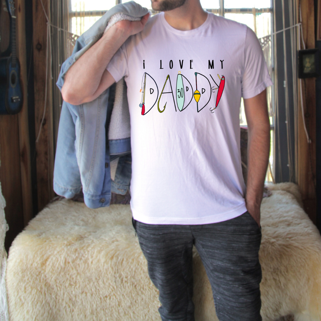 I Love my Daddy Fishing Top Design
