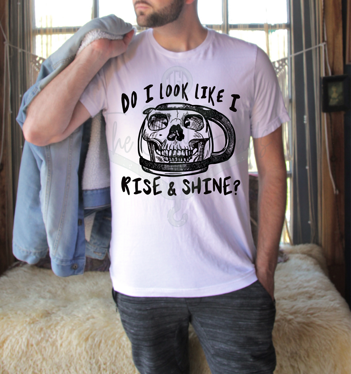 Do I Look Like I Rise & Shine Top Design