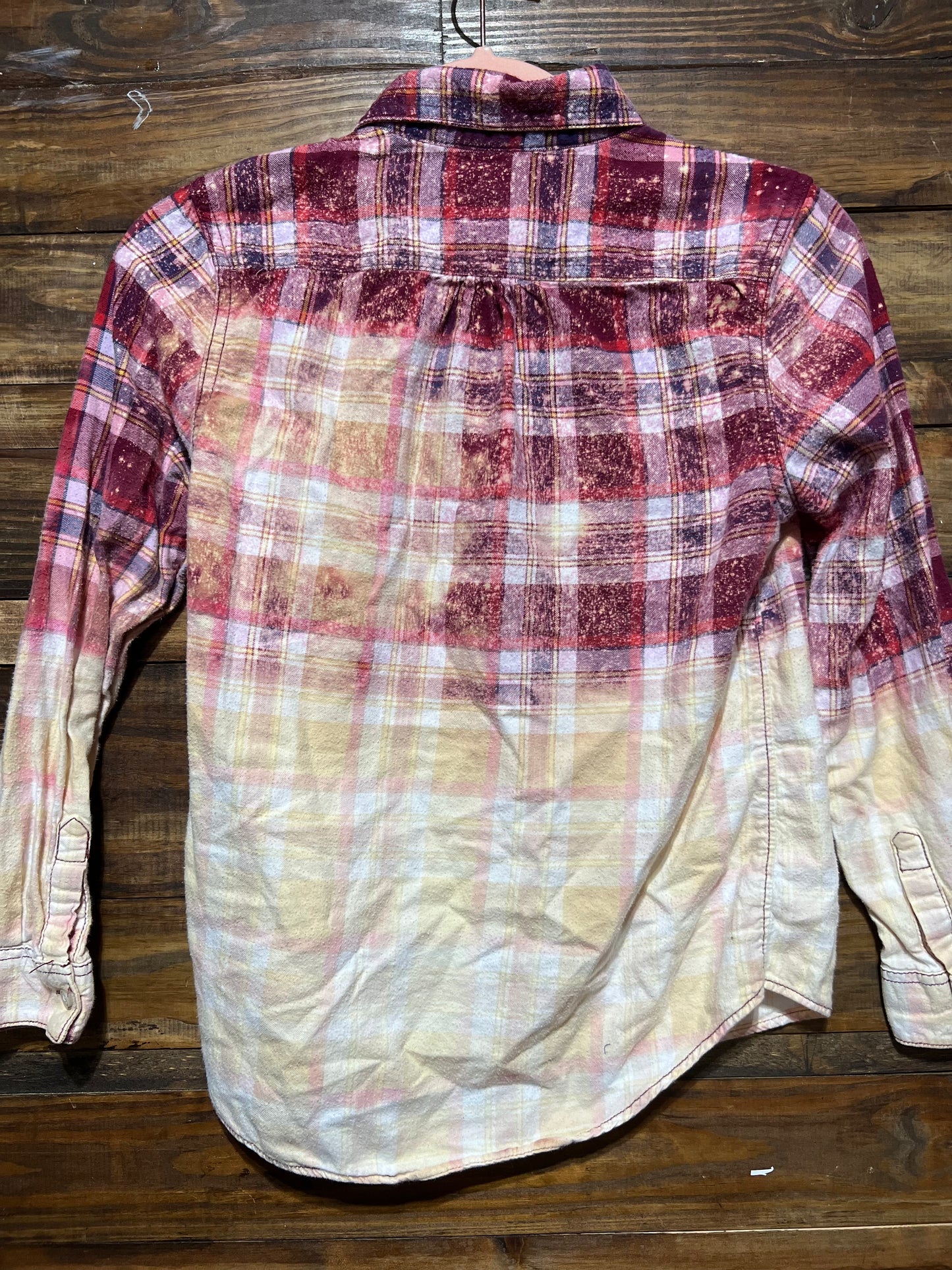 Flannel - GIRL FIT YOUTH L (10/12) - Maroon