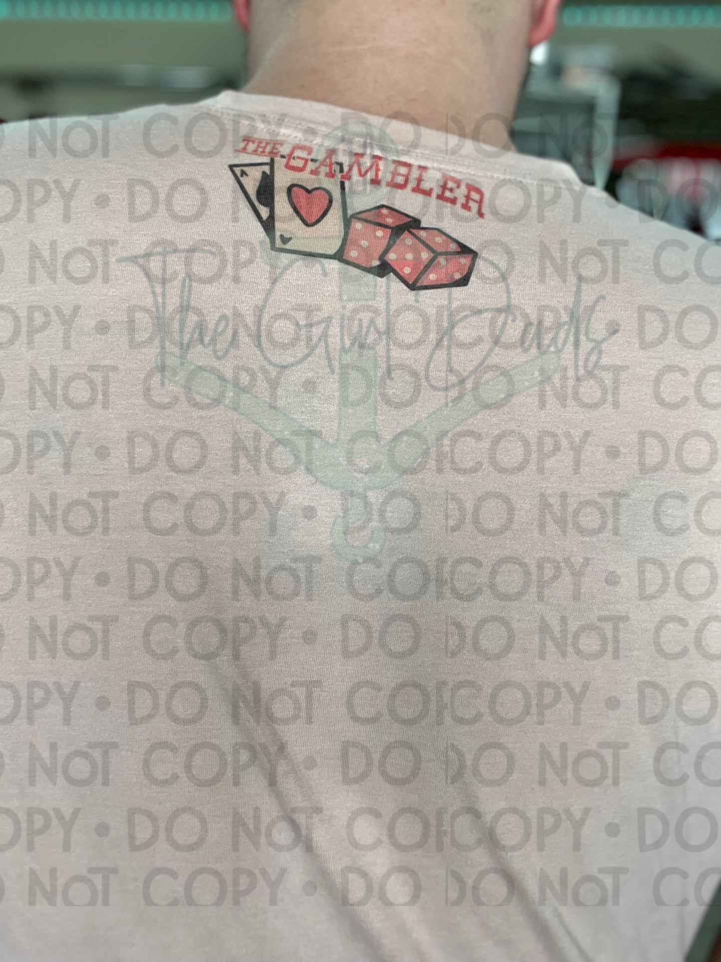 The Gambler (Front & Back) Top Design
