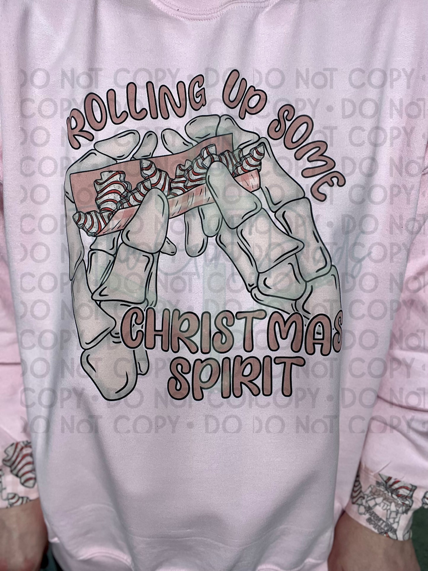 Rolling Up Some Christmas Cake Spirit Top Design