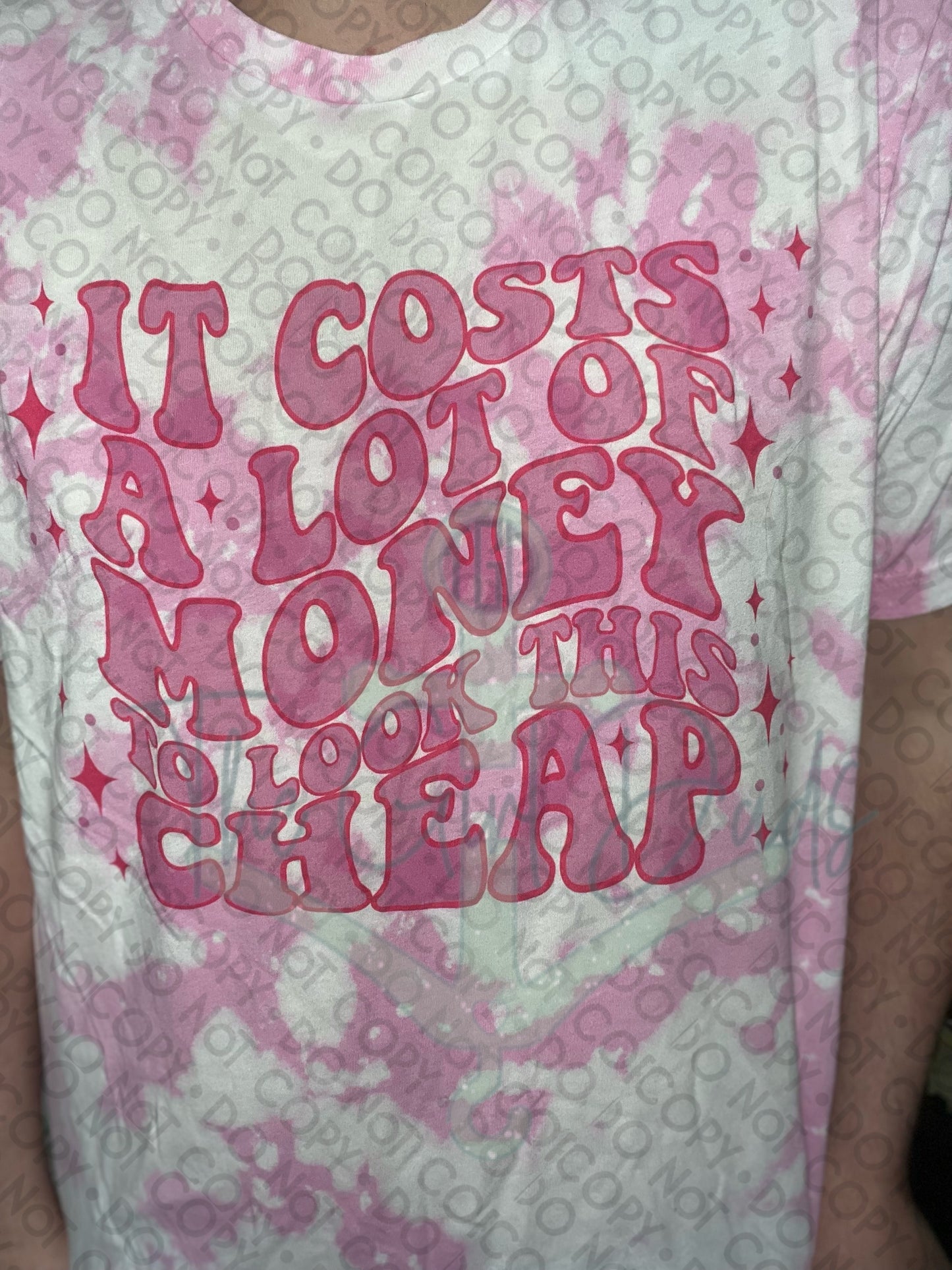 It Cost A Lot Of Money To Look This Cheap (Front & Back) Top Design