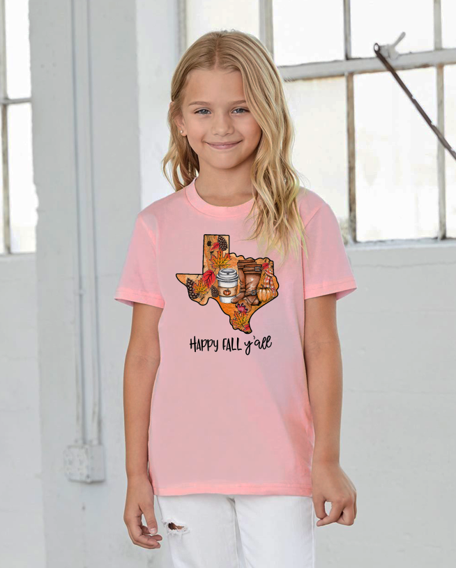 Texas Happy Fall Y'all Tee