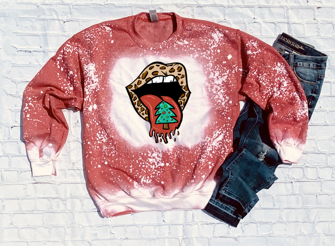 Christmas Tree Tounge Top Design
