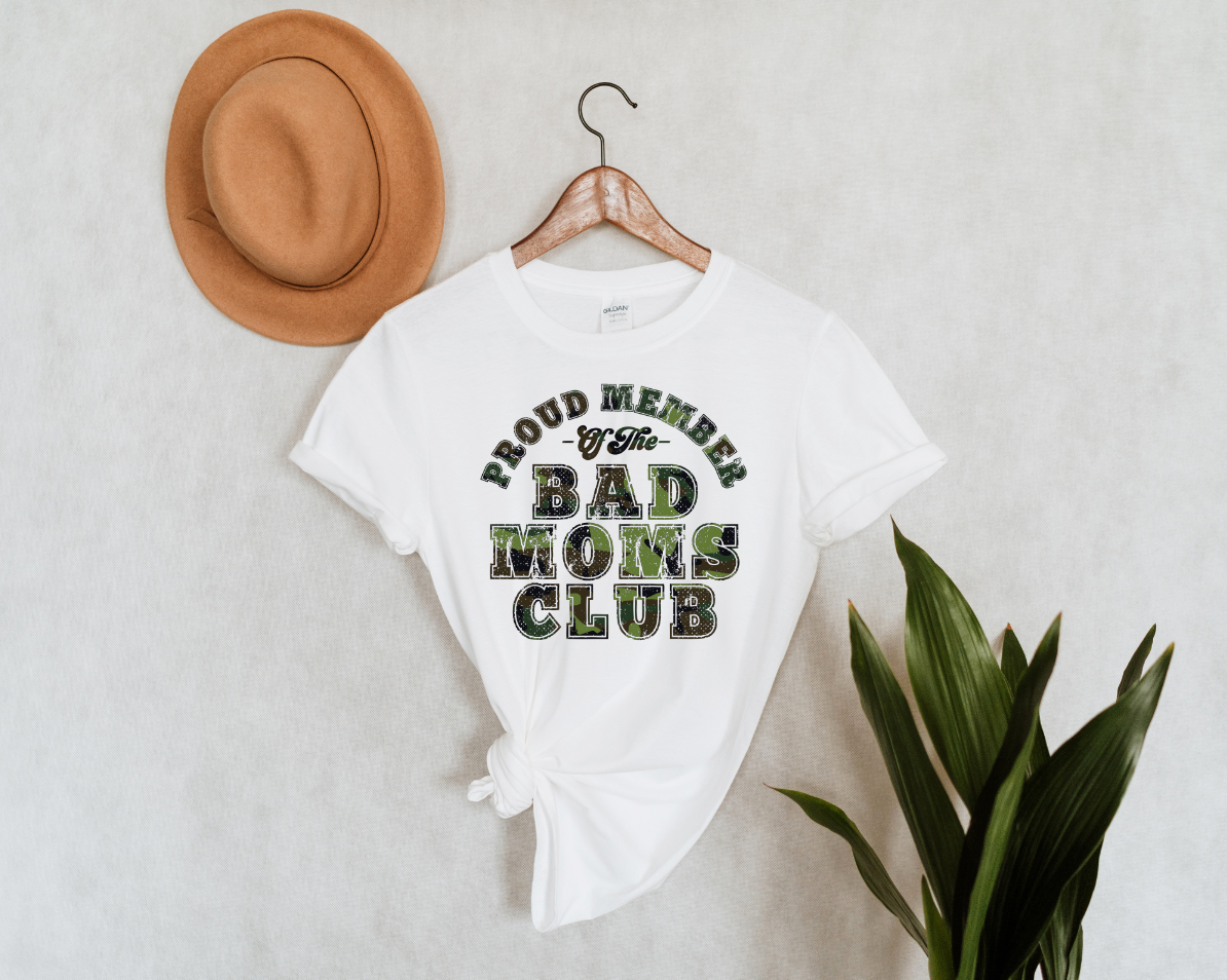 Proud Mom Camo Top Design