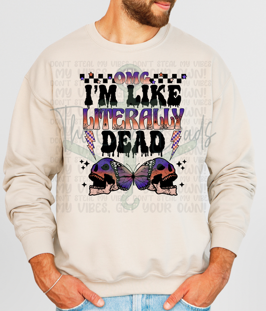 OMG I'm Like Literally Dead Top Design