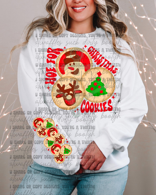 Hoe For Christmas Cookies Top Design
