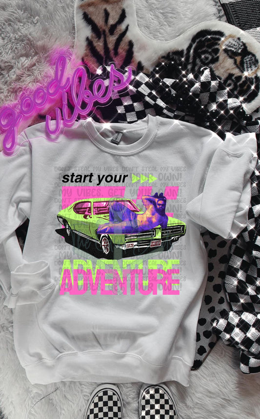 Start Your Adventure Brad Top Design