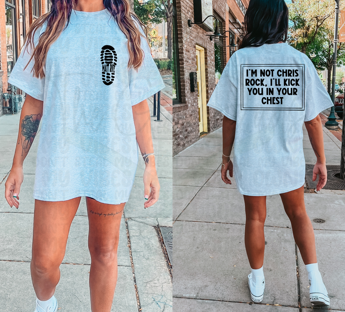 I'm Not Chris Rock (Front & Back) Top Design