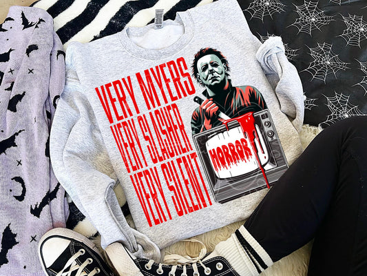 Very Myers Very Slasher Very Silent Top Design