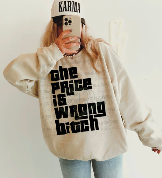 The Price Is Wrong Bitch Top Design