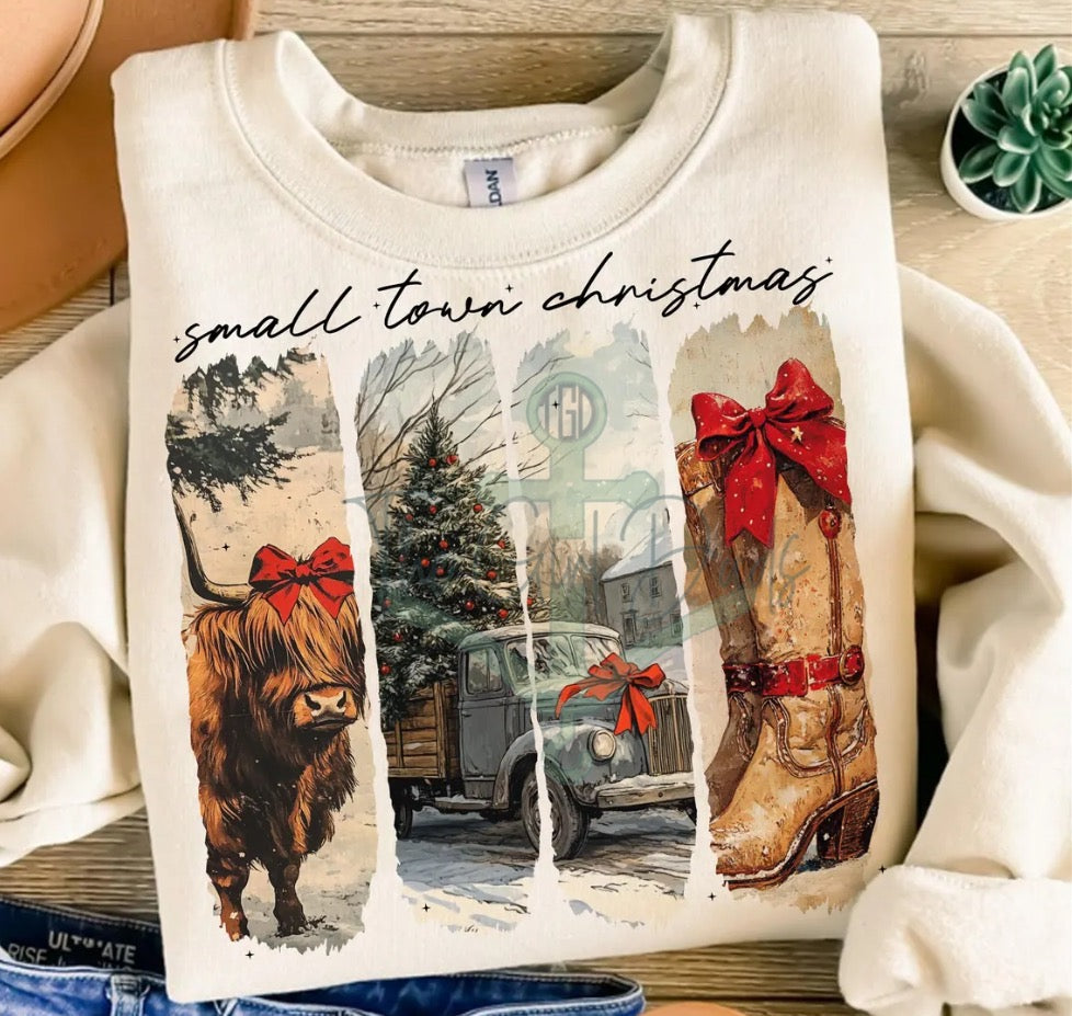 Small Town Christmas Top Design