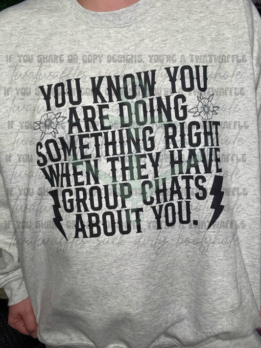 Group Chats About You Top Design