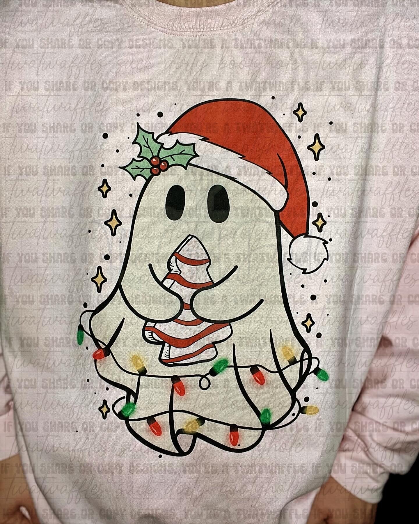 Christmas Ghost Top Design