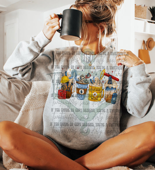 Oil Field Wife Frappe Top Design