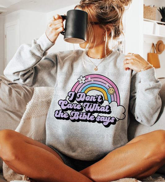 I Don’t Care What The Bible Says Top Design
