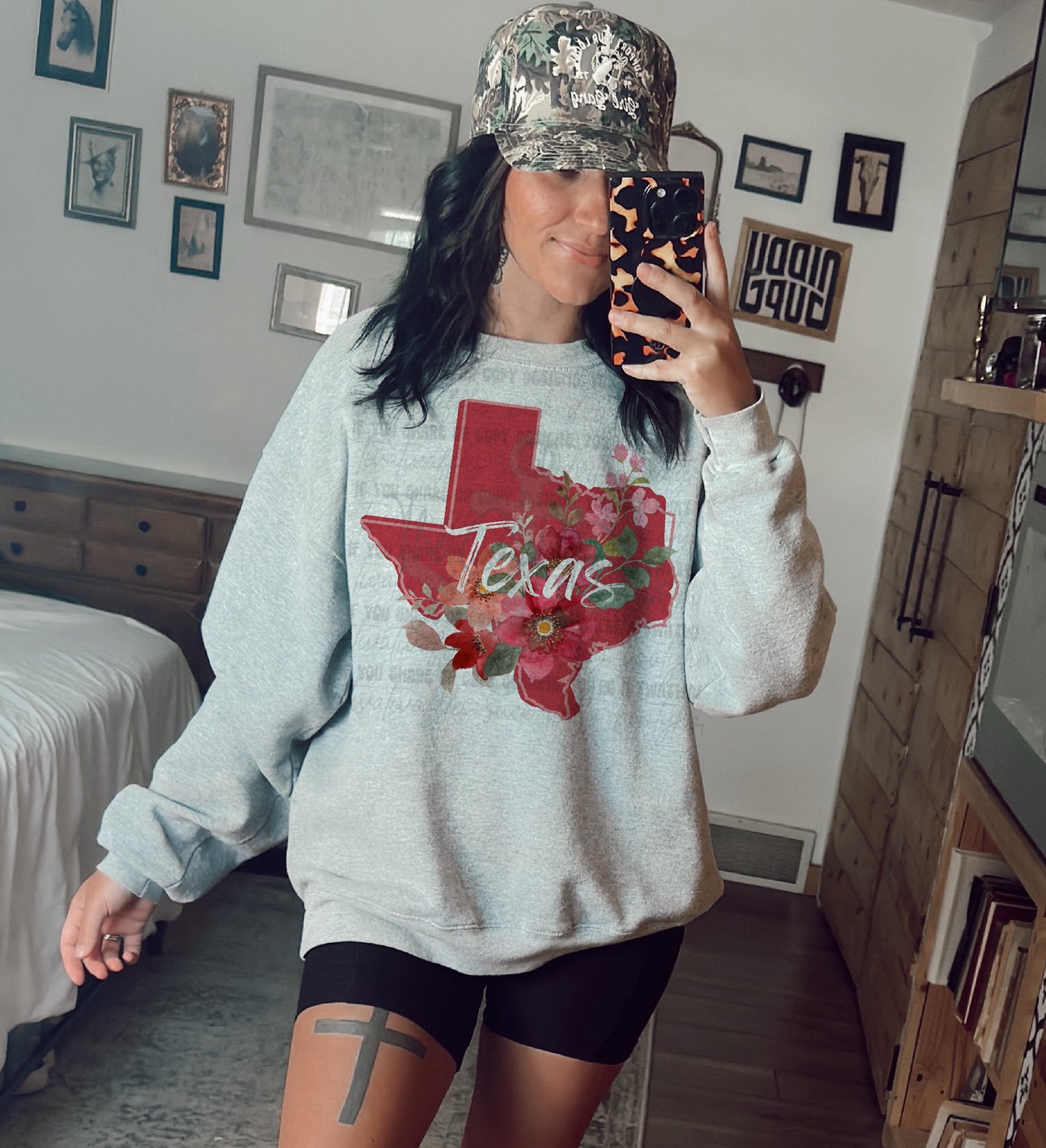 Texas Floral Top Design