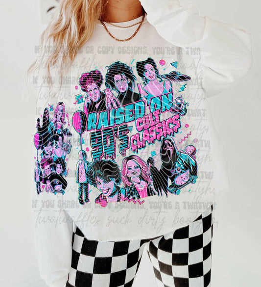Raised On 90's Cult Classics Top Design