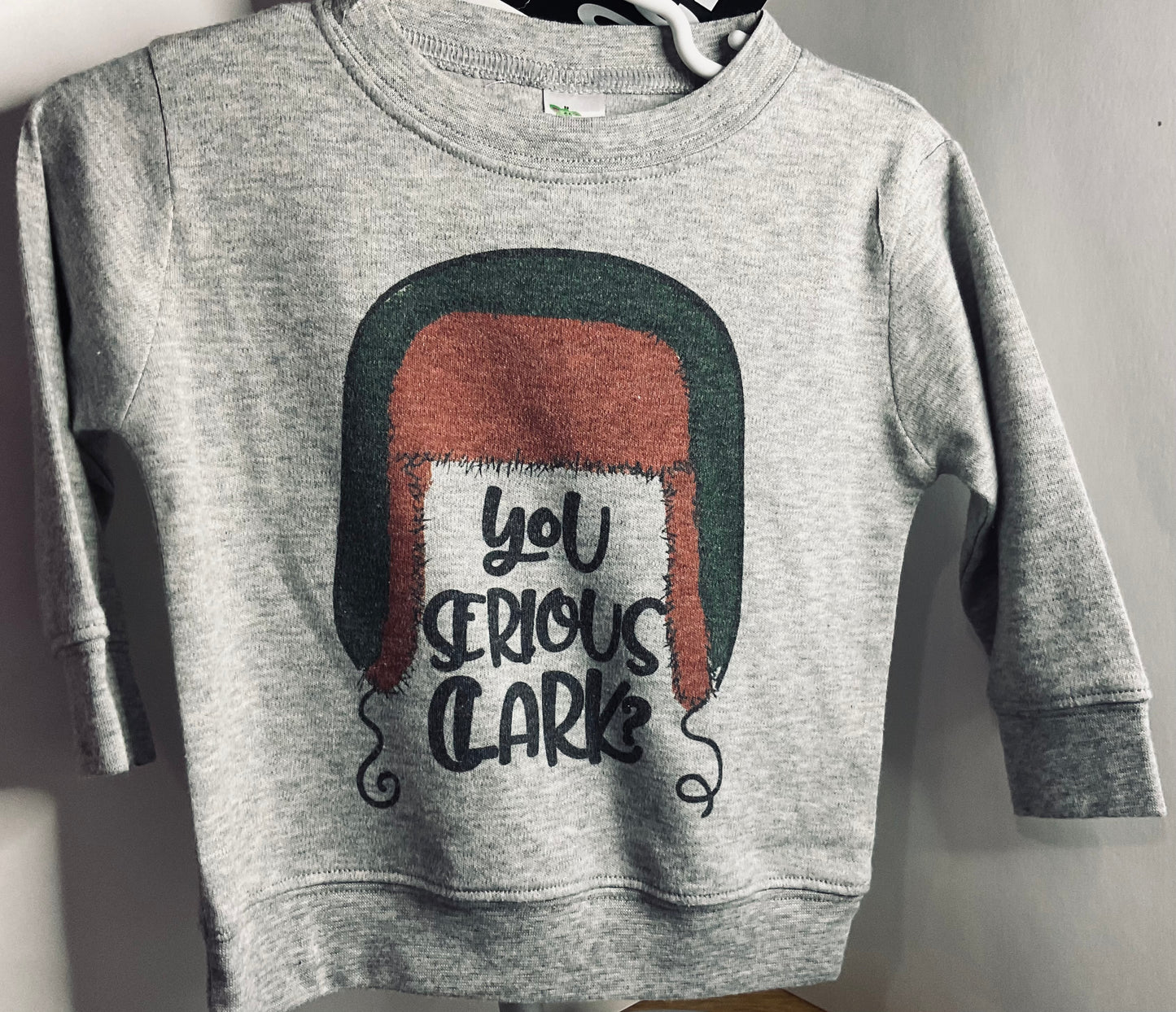 RTS 6-12 M You Serious Clark gray long sleeve shirt