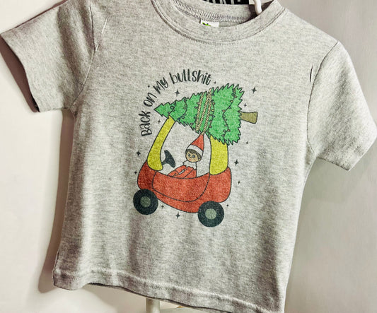 RTS 6-12 M Back on my BS gray tshirt