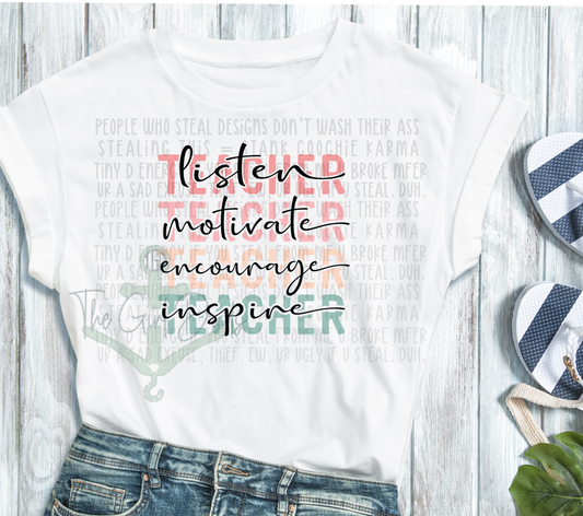Teachers Description Top Design