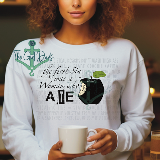 The First Sin Top Design