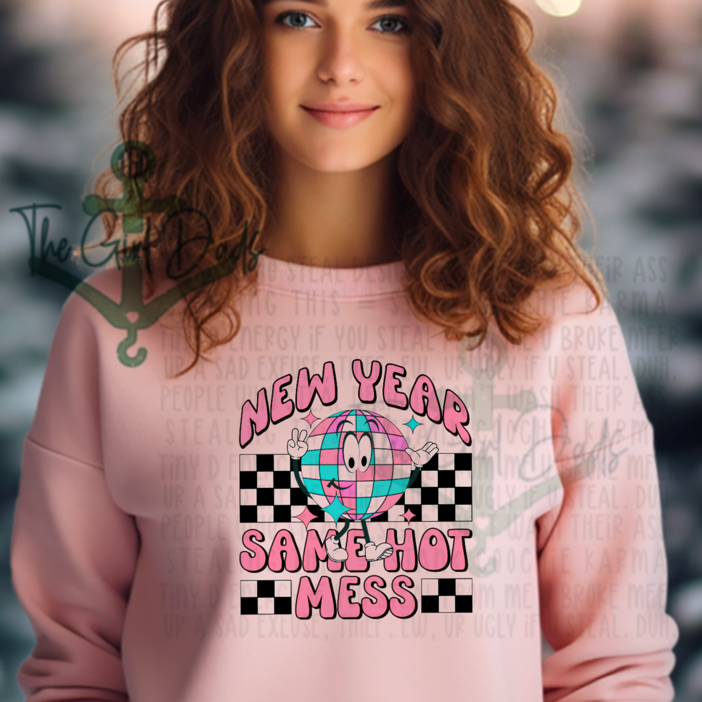 New Year Same Hot Mess Top Design