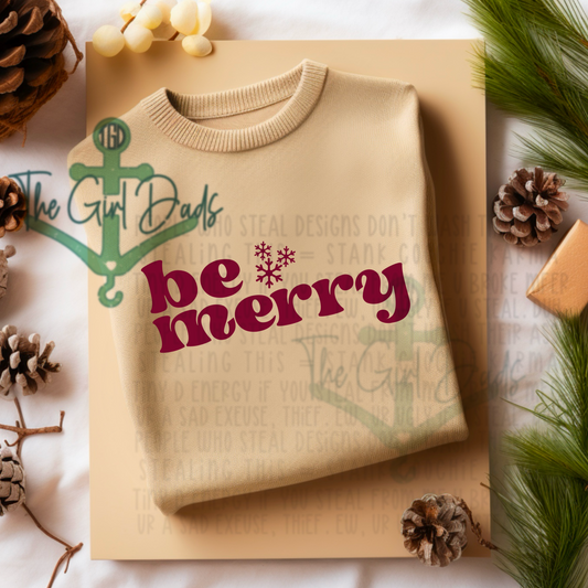 Be Merry Top Design