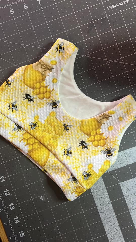 18M Crop Tank Top can fit smaller or a bit larger. Small Shop handmade, bougie.