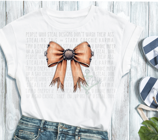 Western Bow Top Design Multiple Options