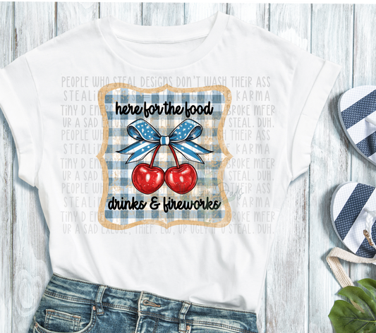 Here for the Food, Cherries Top Design