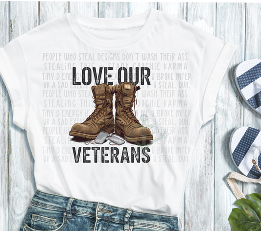 Love our veterans Top Design