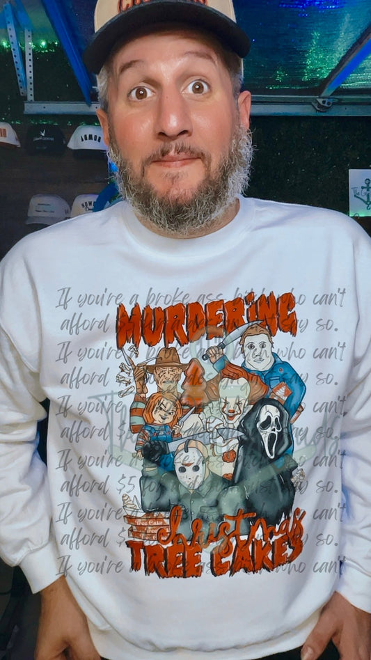 Murdering Christmas Tree Cakes Top Design