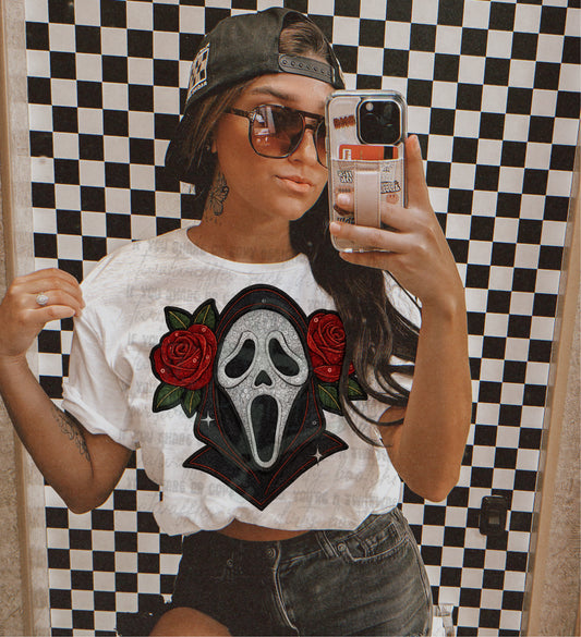 Ghost Faux Sequin Top Design