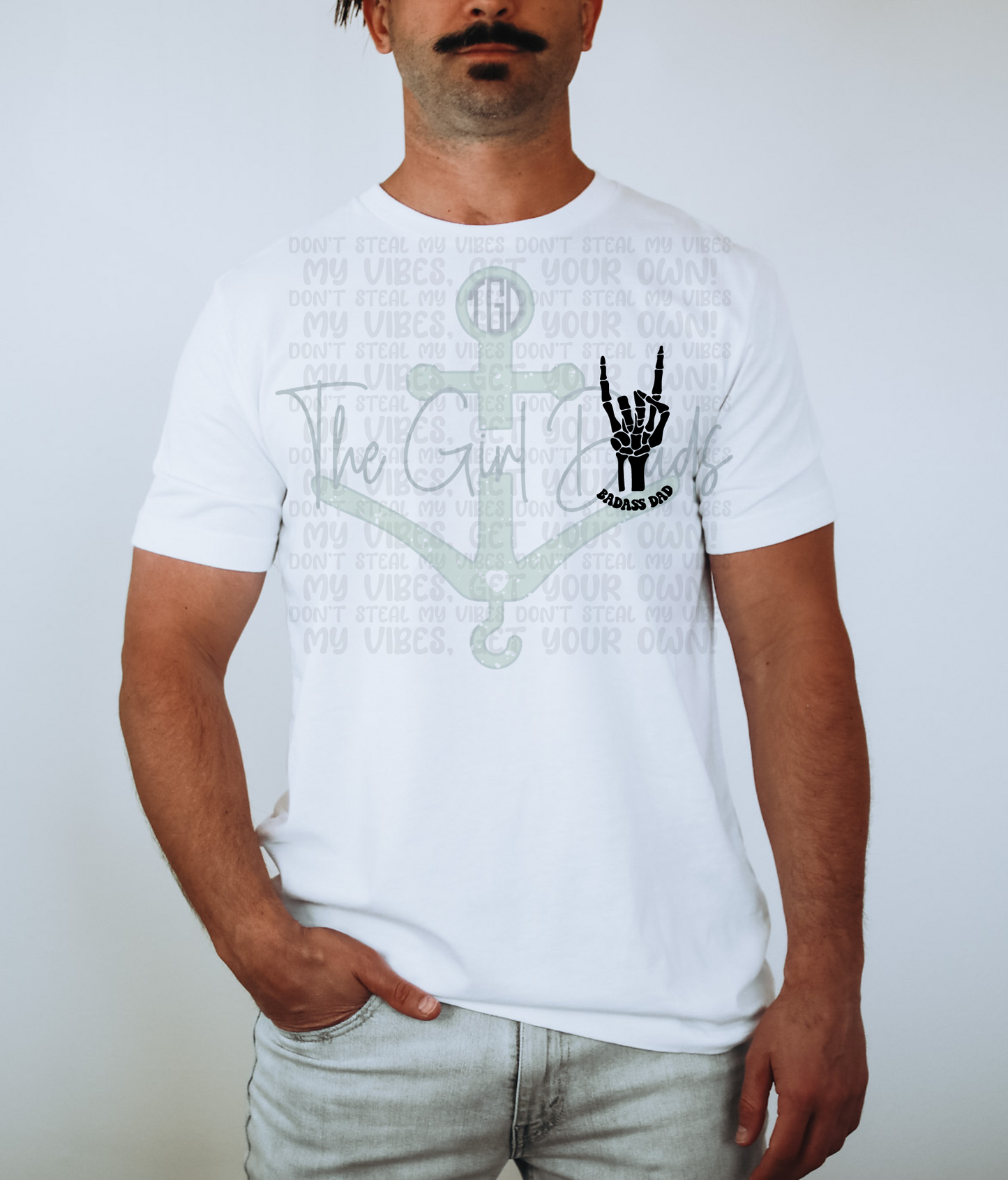 Badass Dad Club (Front & Back) Top Design